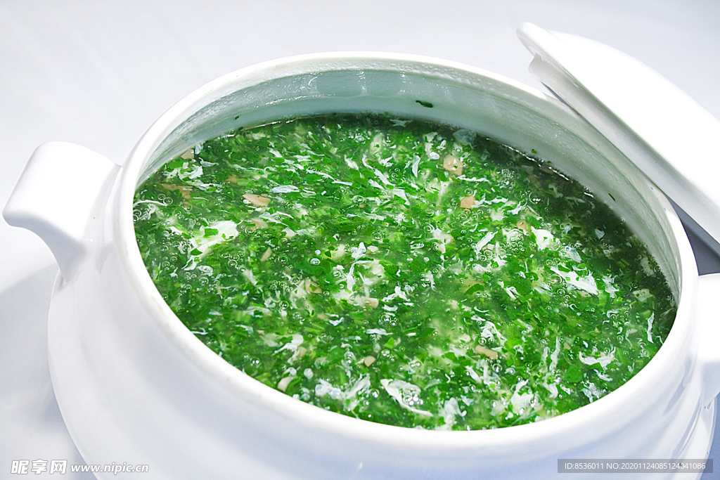 日韩料理碧绿素菜羹