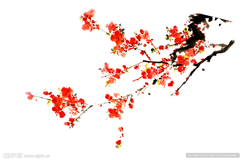 水墨梅花