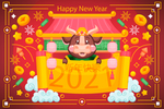 2021牛年背景图片