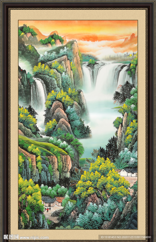 聚宝盆山水