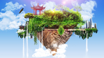 创意悬浮山设计