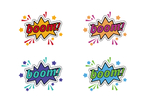 超市爆炸标贴BOOM