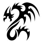 抽象龙图腾图案
