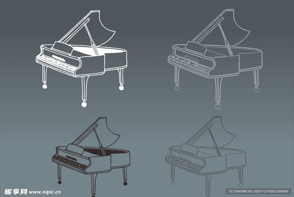 矢量钢琴