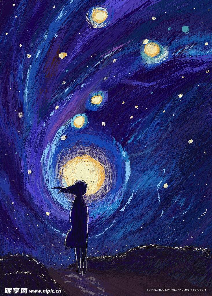 创意卡通插画图案