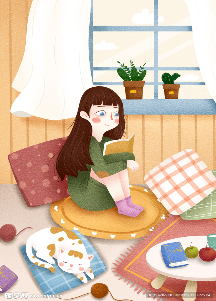 创意卡通插画图案