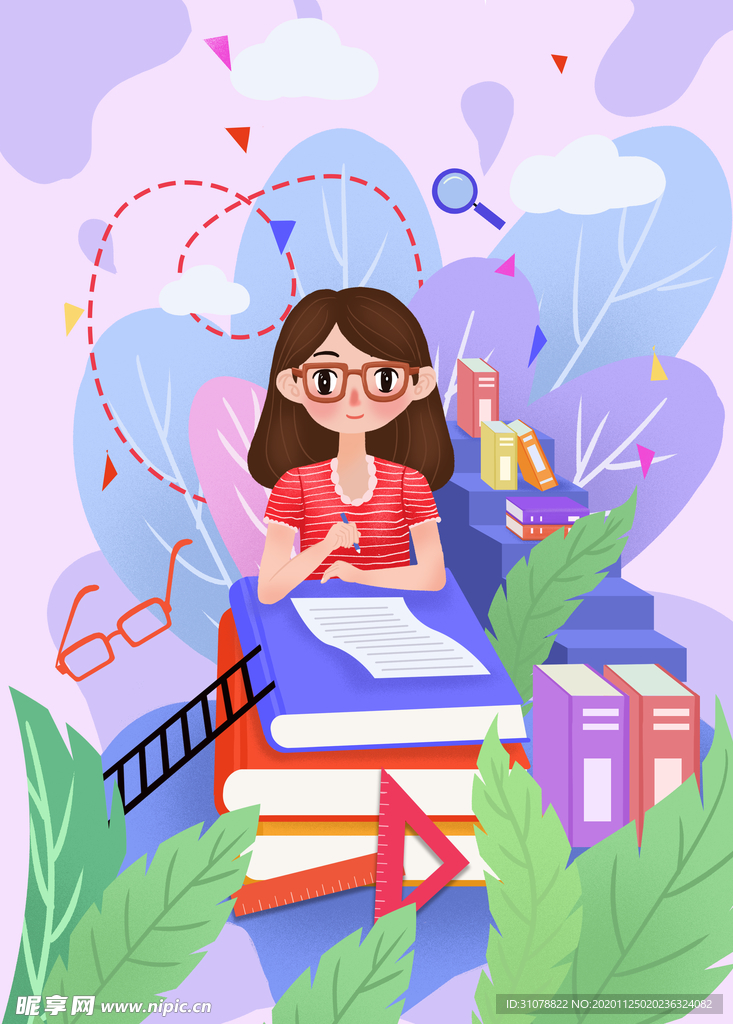 创意卡通插画图案