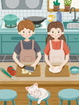 创意卡通插画图案