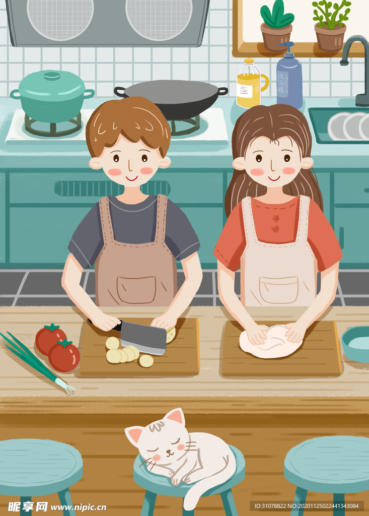 创意卡通插画图案