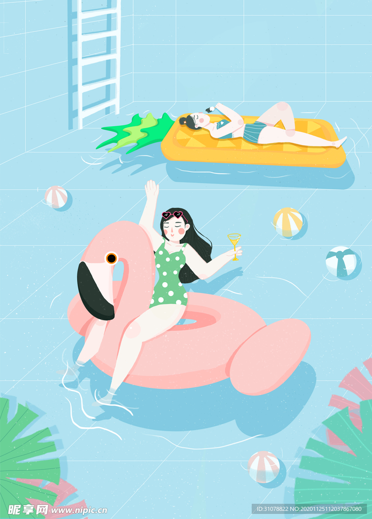 创意卡通插画图案