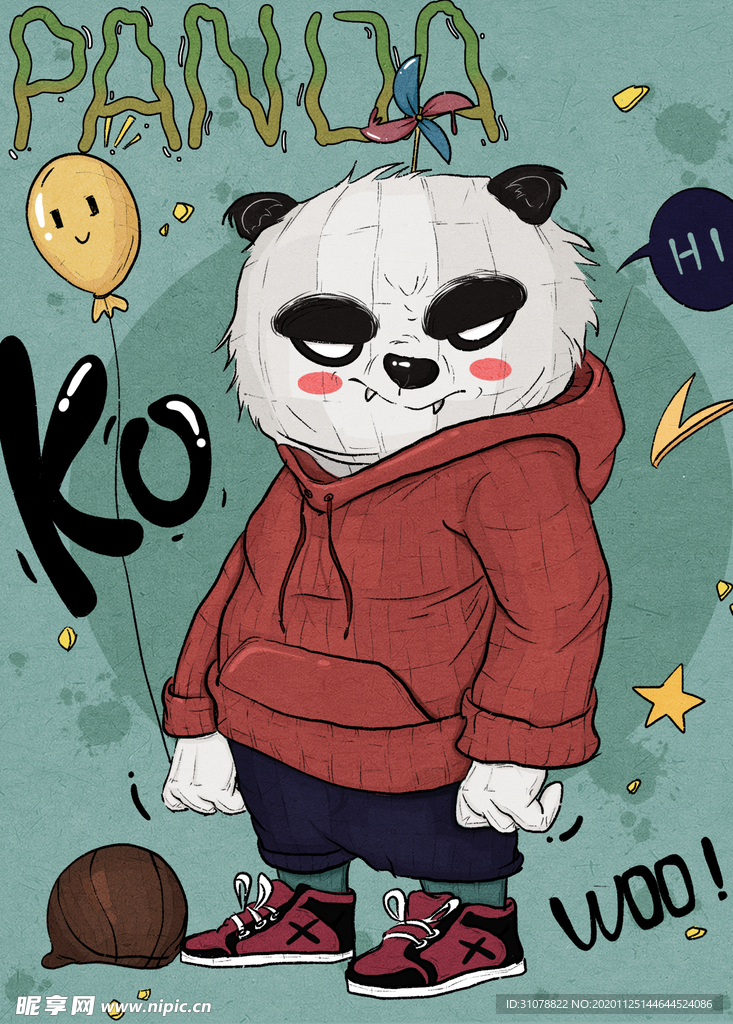 创意卡通插画图案