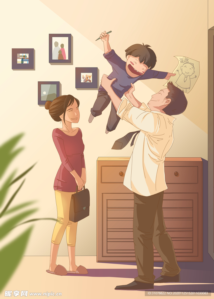 创意卡通插画图案