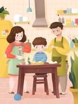 创意卡通插画图案