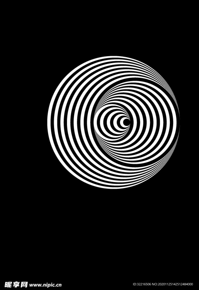 立体 3D 旋涡 园
