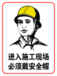 必须戴安全帽
