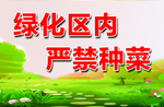 严禁种菜