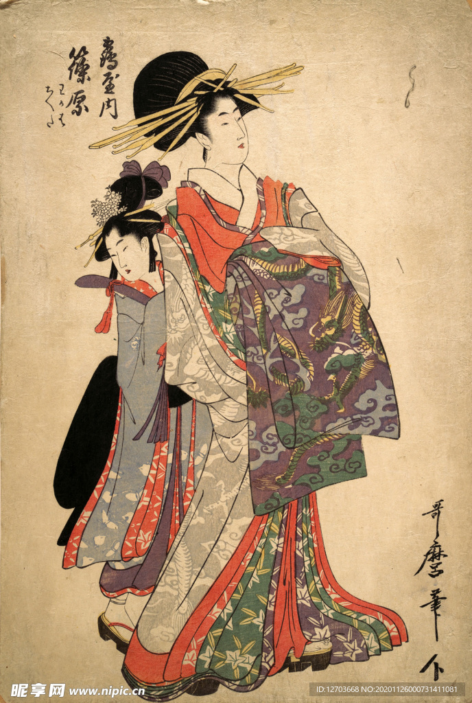 喜多川歌麿版画