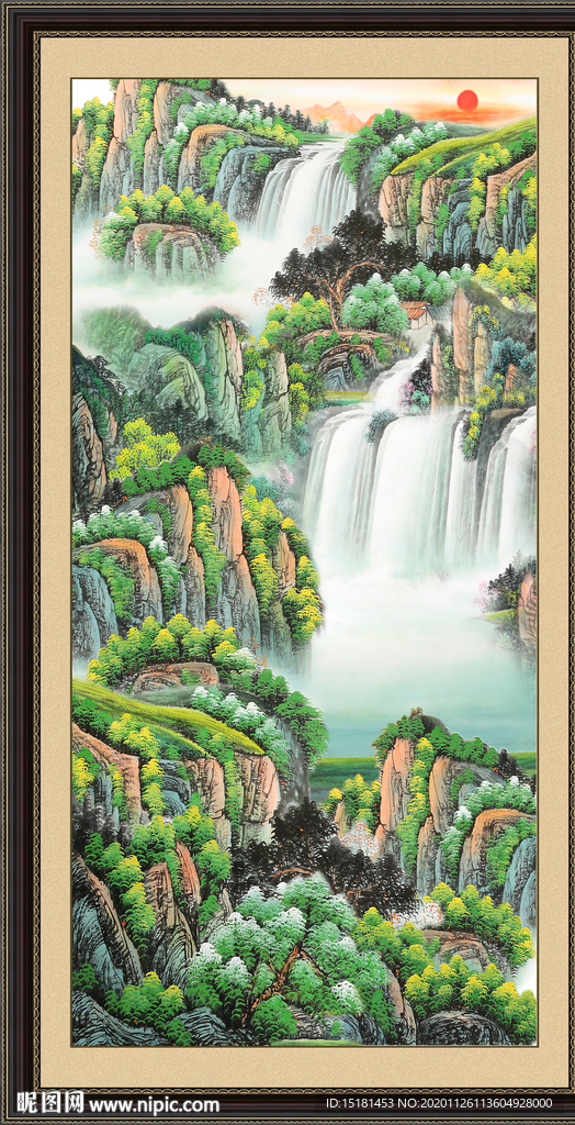 聚宝盆山水