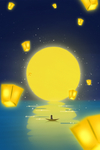 下元节 传统节日 下元节海报