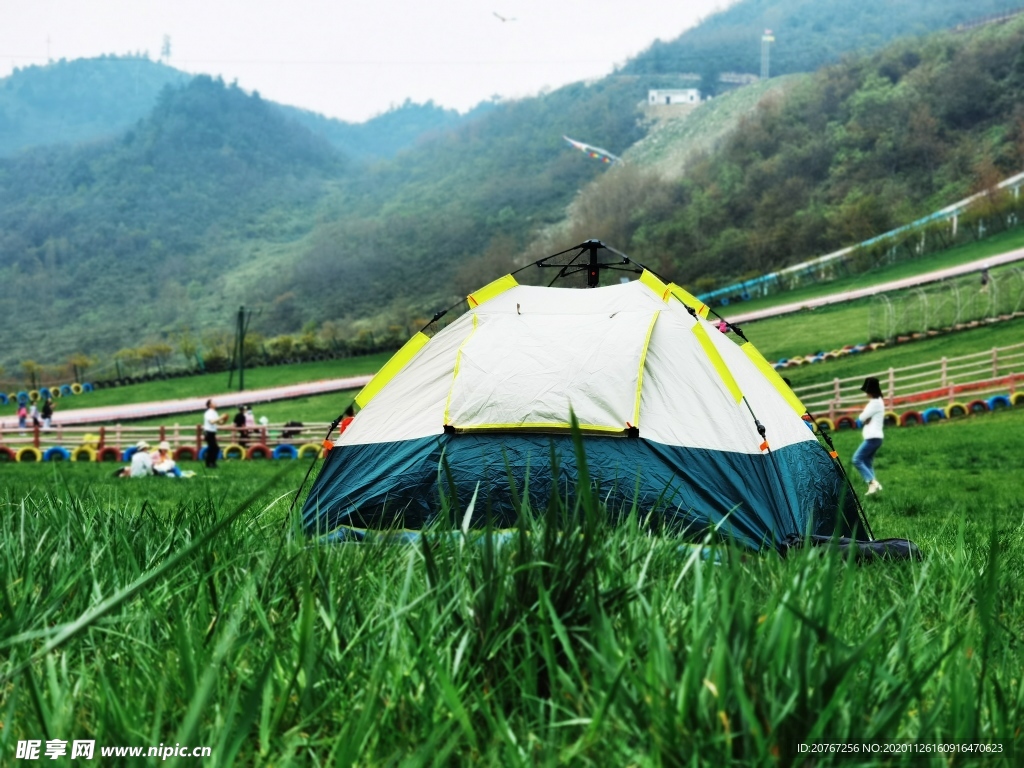 露营的帐篷