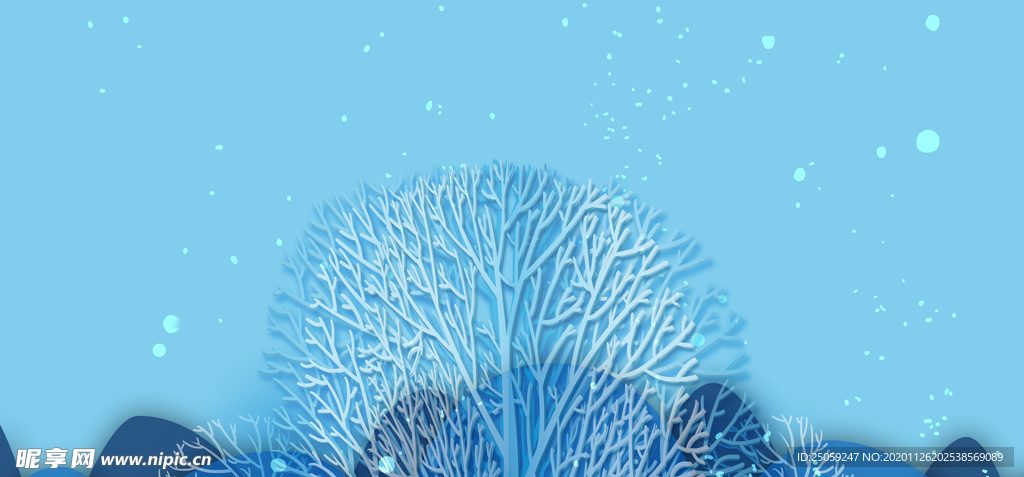 蓝色唯美背景