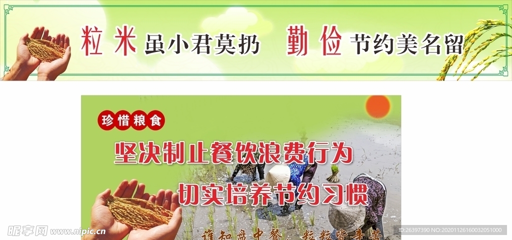 珍惜粮食
