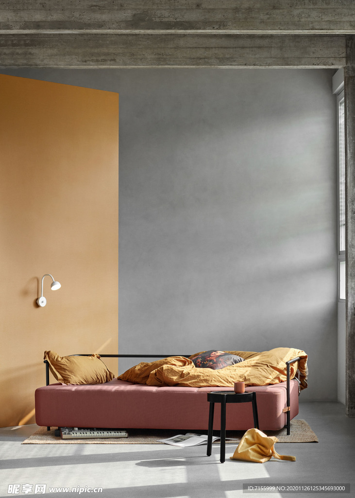 撞色阳光效果图