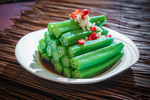 中餐 白灼秋葵