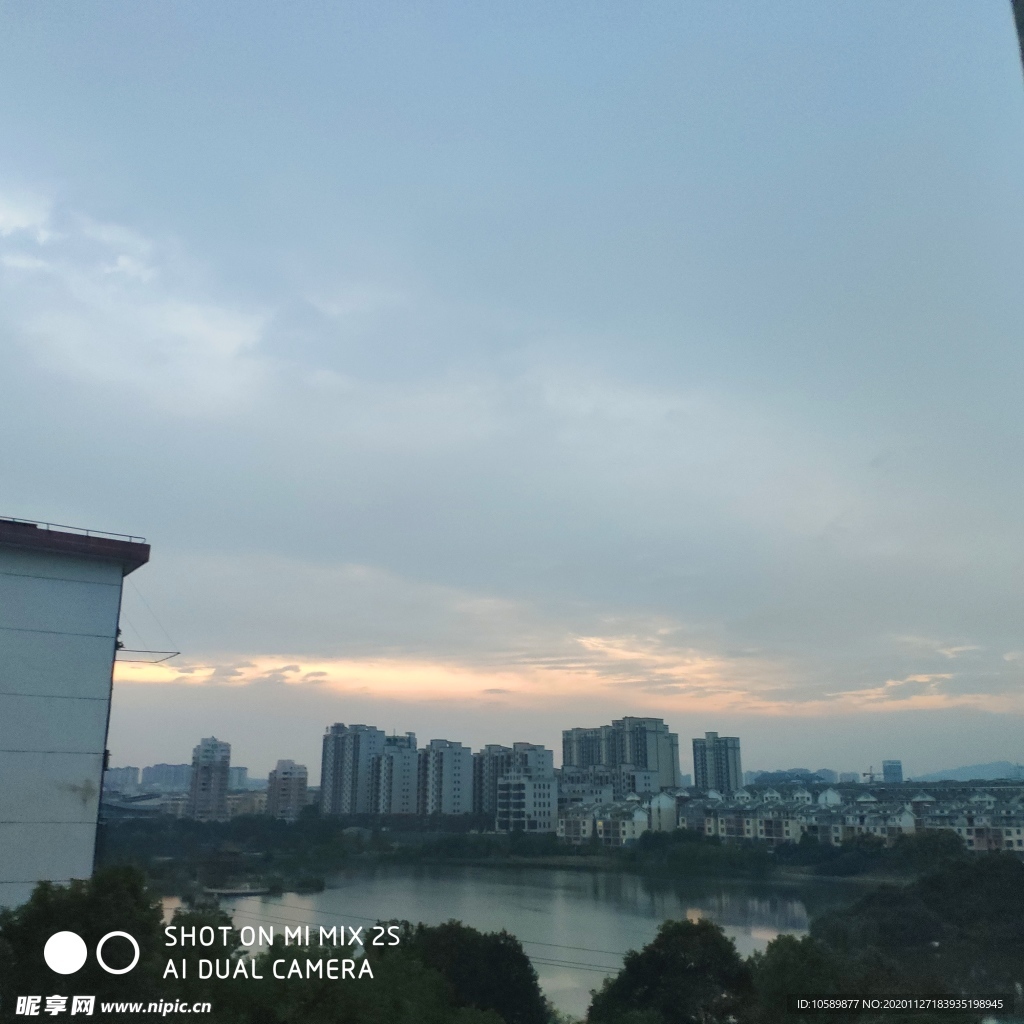晚霞 城市夕阳 城市晚霞