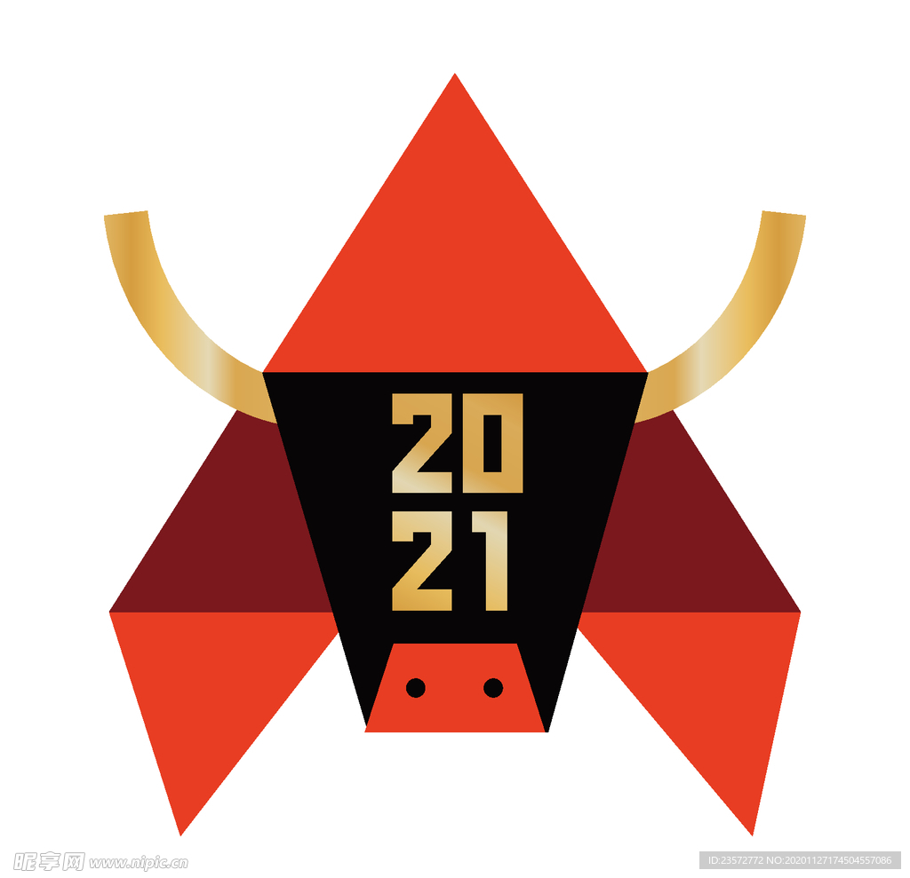简约春节牛2021