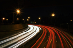 公路拖影