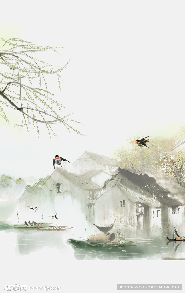 水墨 背景