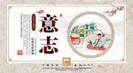 传统中国校园文化展板
