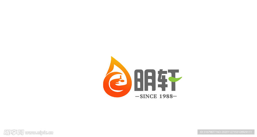 明轩 香油logo 商标