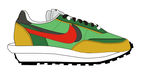 sacai 绿篮球鞋