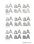 立体字样机