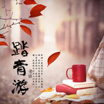 秋枫落叶