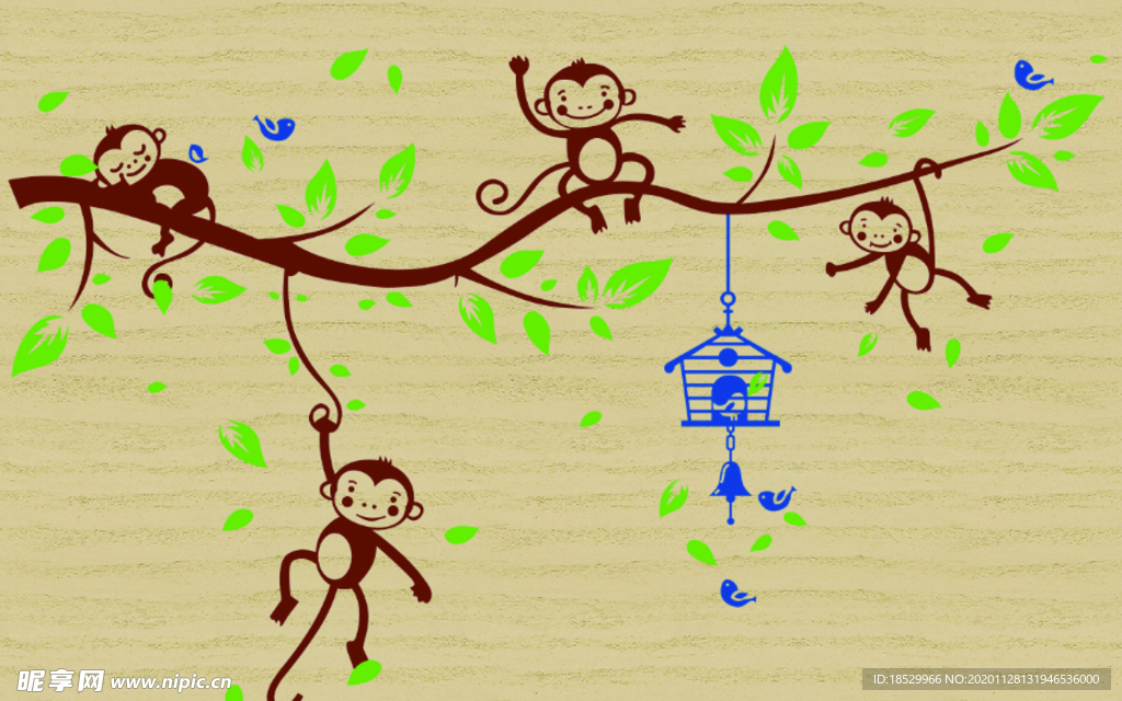 猴子 树枝