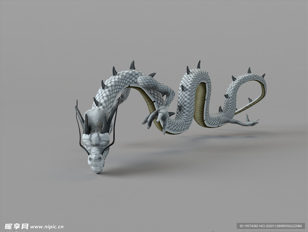 小白龙C4D模型