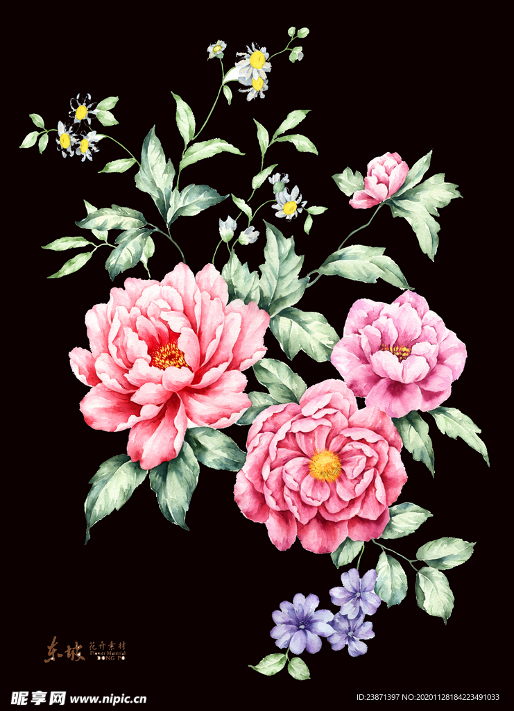 手绘花
