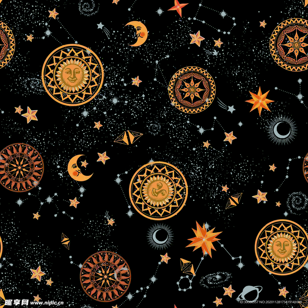 星空  月亮