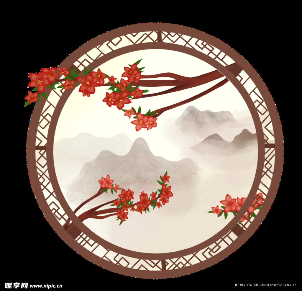 中式窗格