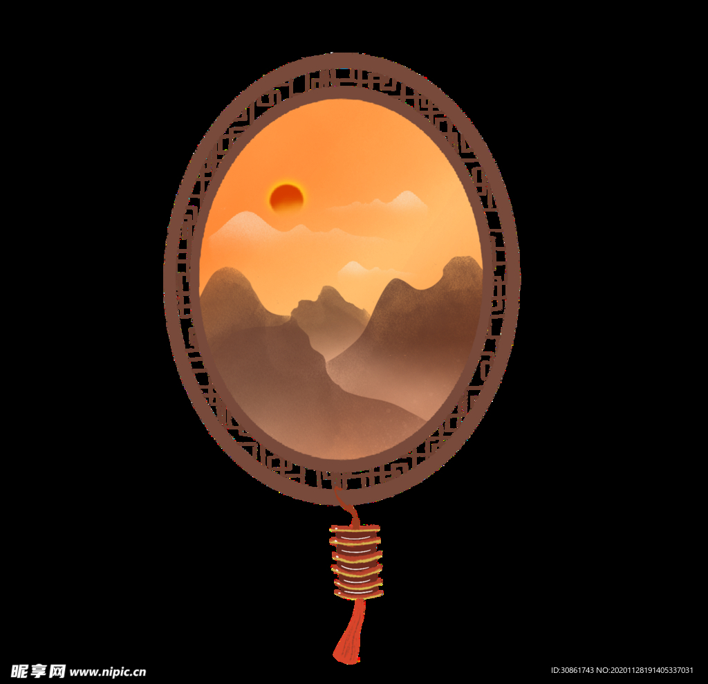 中式窗格