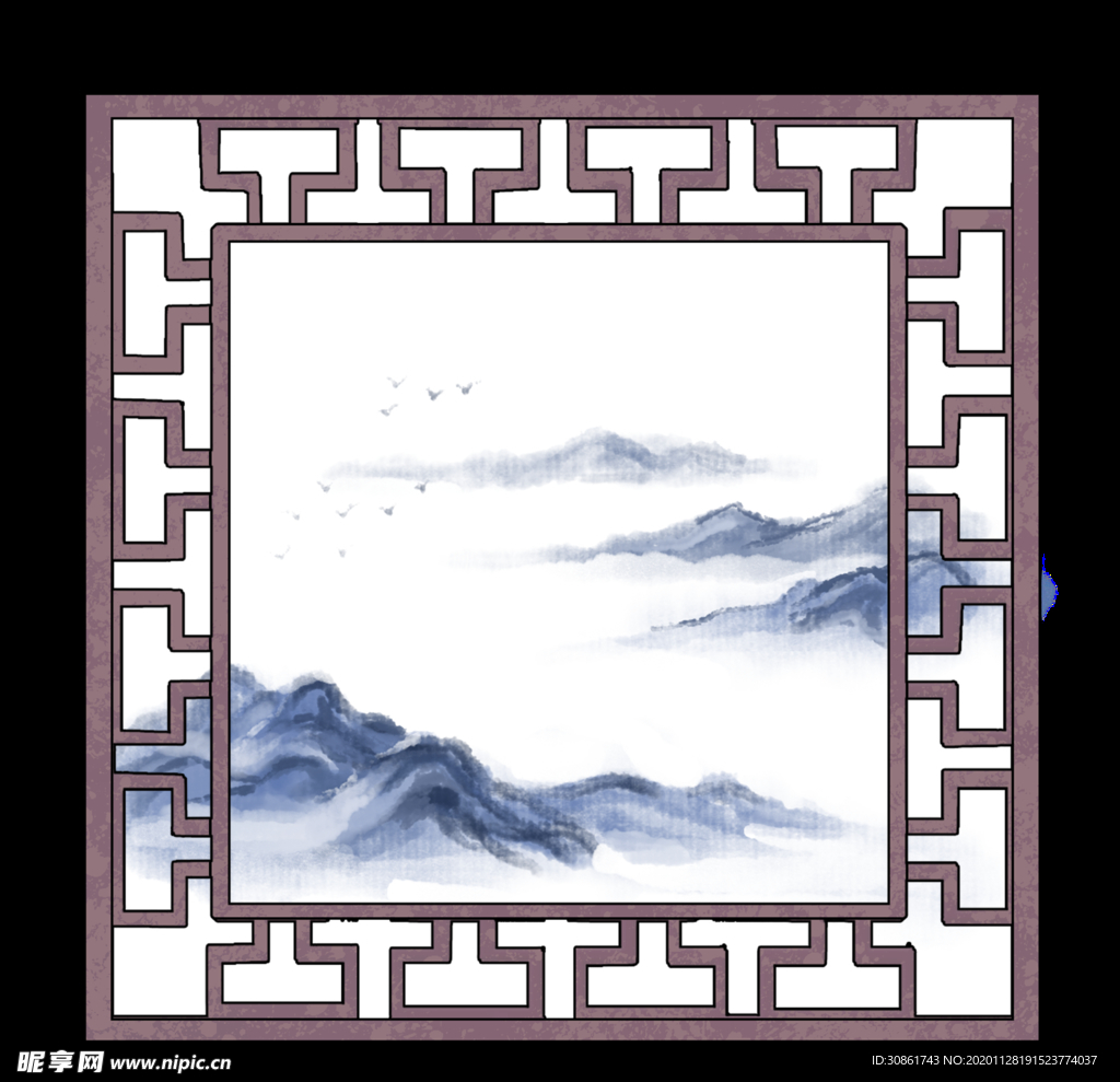 中式窗格