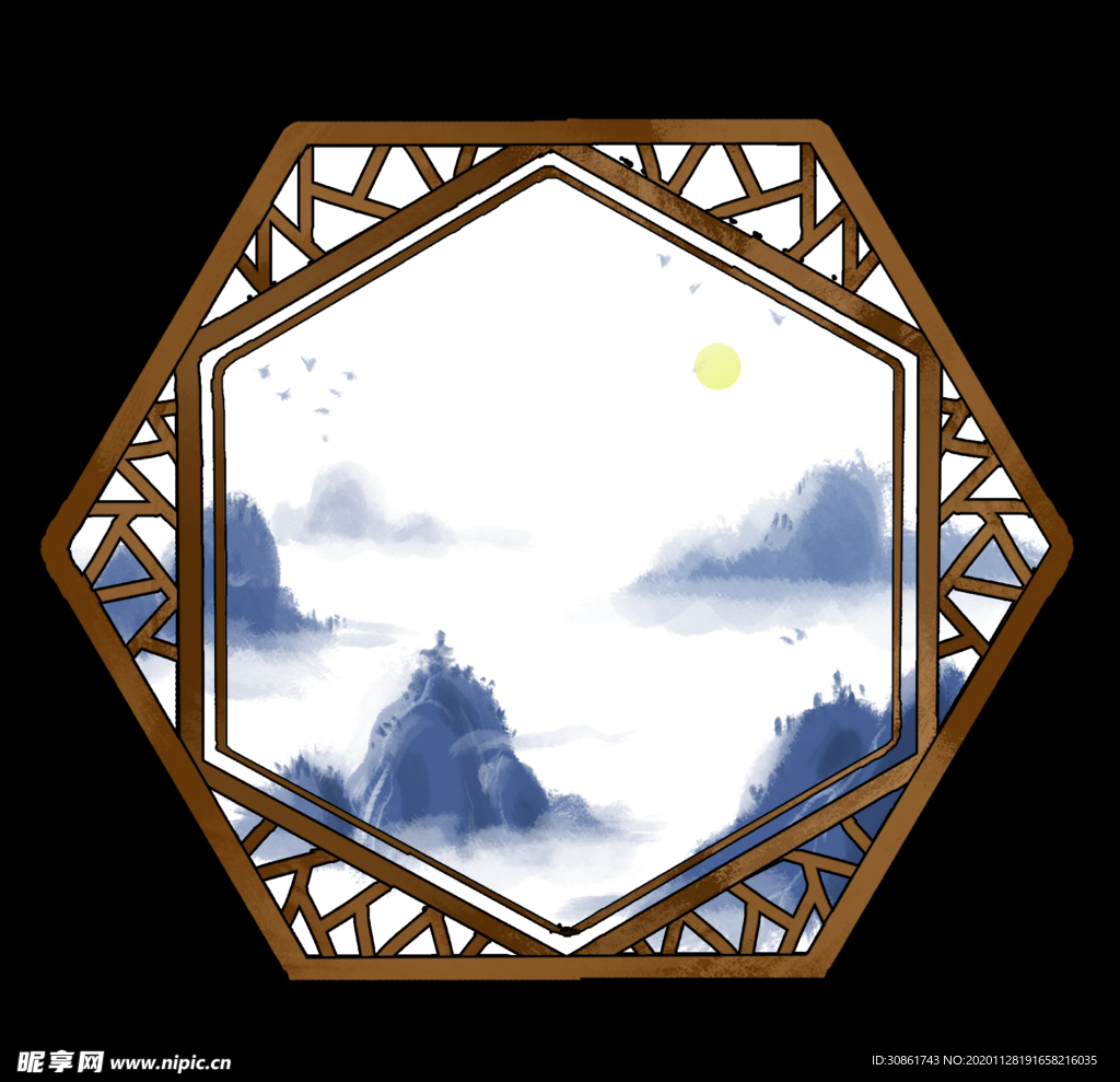 中式窗格
