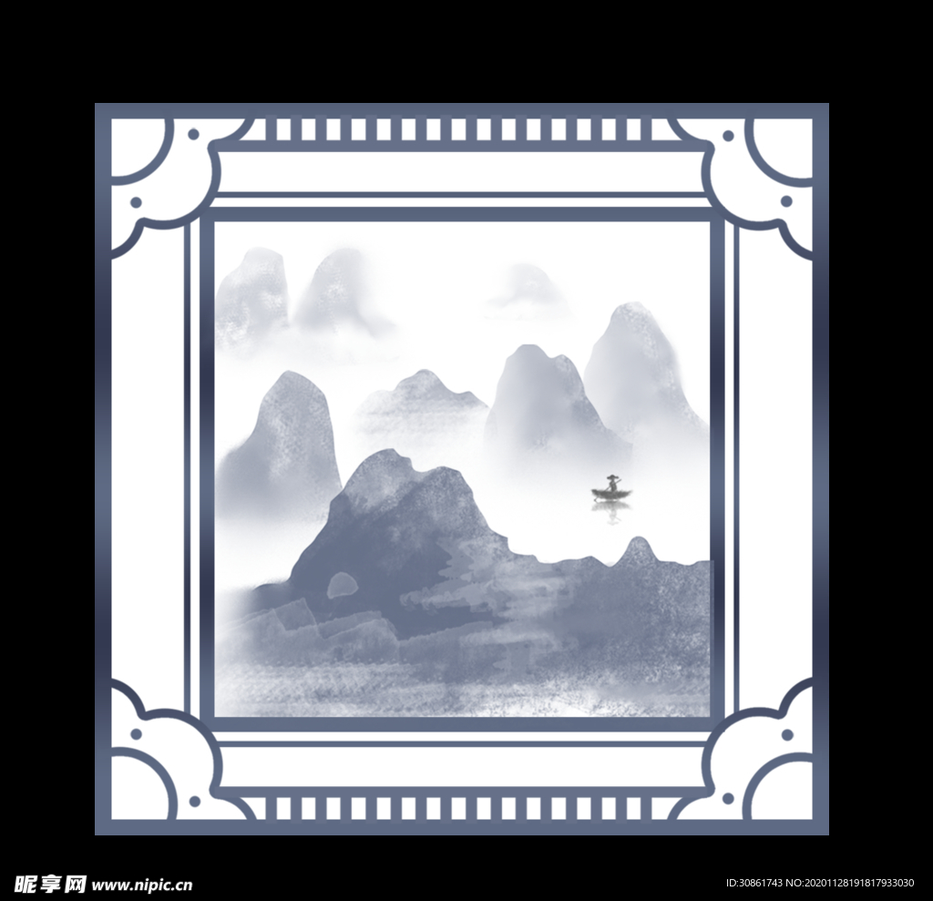 中式窗格