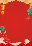 中国风背景 喜庆海报背景