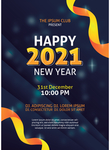 2021新年派对海报设计