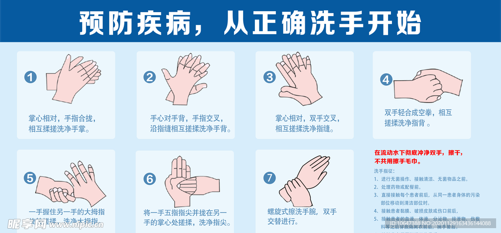 七步洗手法