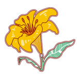 手绘喇叭花